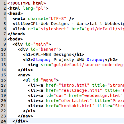 Baner: Witryny internetowe&nbsp;I